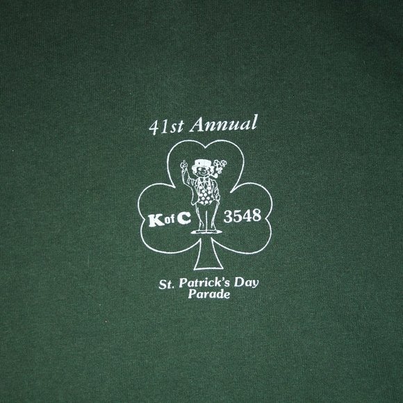 St Patrick KOC  Parade Tee Shirt 3Xl Long Sleeve - Picture 3 of 5